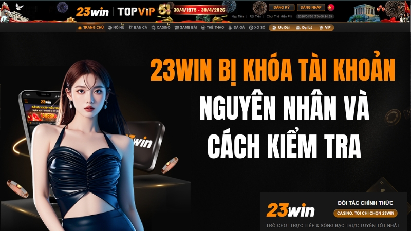 23WIN Bị Khóa Tài Khoản – Nguyên Nhân Và Cách Kiểm Tra